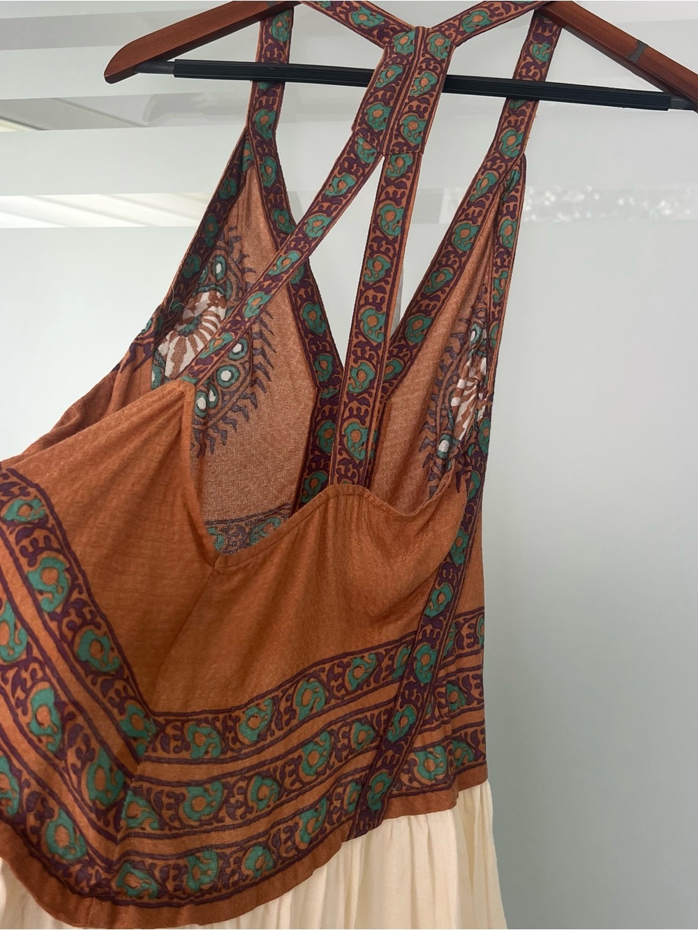 Free People Boho Racer Back Top S - Picture 3 of 7